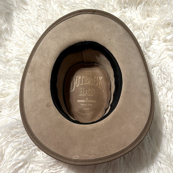 The Original Minnetonka Leather Outback Hat Small NEW - Picture 5 of 7